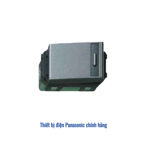 Hạt công tắc B 1 chiều Panasonic Refina WEG55317MH - Xám Ánh Kim 16A