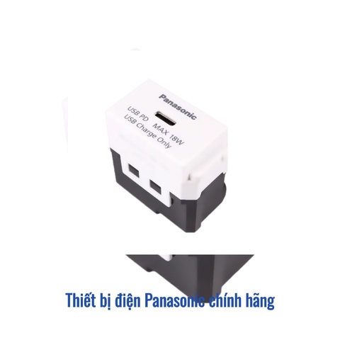 Hạt sạc nhanh Type-C Panasonic WEF412417W-VN màu trắng (18W)