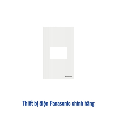 Mặt 1 thiết bị Panasonic WEV68010MW - Màu Trắng Ánh Kim (Refina)