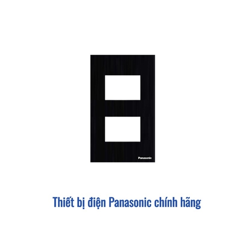 Mặt 2 thiết bị Panasonic WEV68020MB - Màu Đen Ánh Kim (Refina)