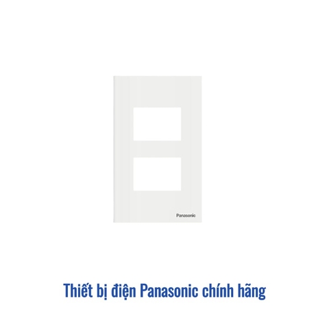 Mặt 2 thiết bị Panasonic WEV68020MW - Màu Trắng Ánh Kim (Refina)