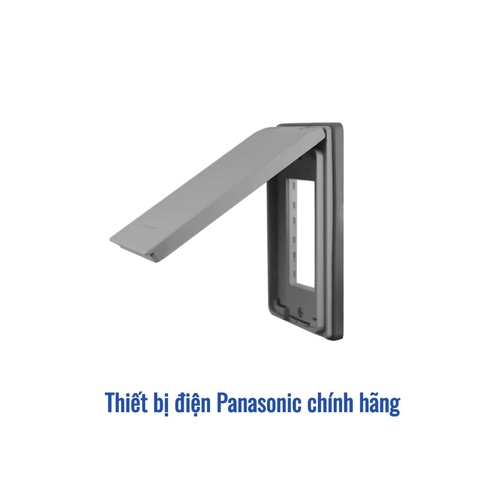 Mặt 3 thiết bị có nắp che mưa Panasonic WEG7903HK-VN - Màu Xám