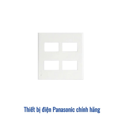 Mặt che 4 lỗ Panasonic WEV68040SW màu trắng (2 Gangs - 4 Devices)