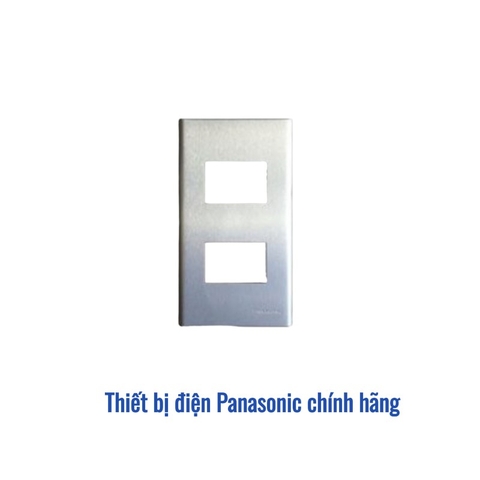 Mặt kim loại 2 thiết bị Panasonic WEG6502-1 - Nhôm cao cấp