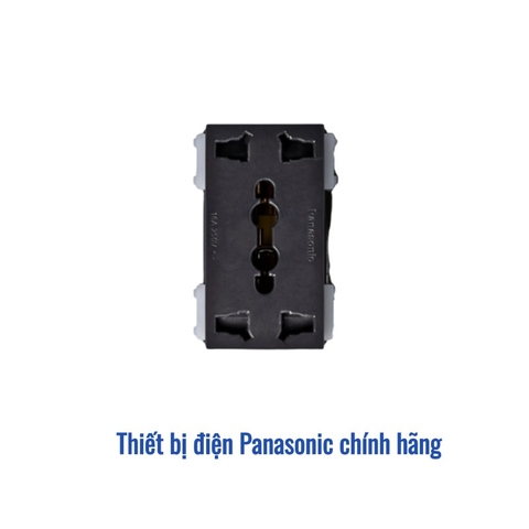 Ổ cắm điện đôi đa năng bắt vít Panasonic WEV157207H (16A) - Wide Metallic