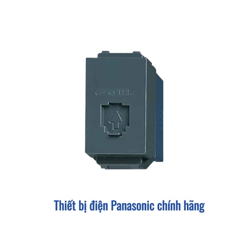 Ổ cắm điện thoại 4 cực Panasonic WEV2364H - Màu Xám Ánh Kim