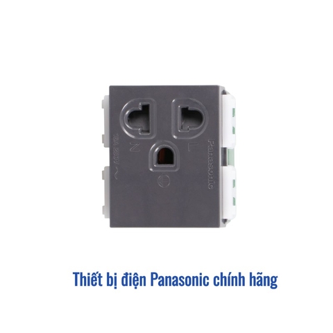 Ổ cắm đơn 3 chấu Panasonic WEV1181-7H - Màu Xám Ánh Kim (Bắt vít)
