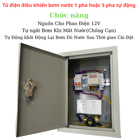 Tủ Điện Điều Khiển Bơm Nước 1 Pha Hoặc 3 Pha - An Toàn Và Thông Minh