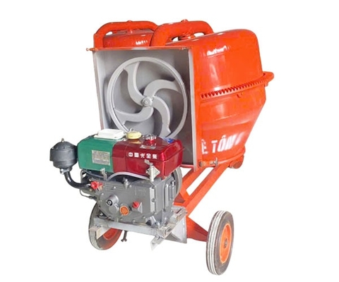 Máy trộn bê tông 480 Lít lắp đầu nổ D8