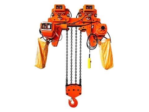 Pa lăng xích điện di chuyển 10 tấn 6m 2.8 mét/phút 380V HHBB10-04