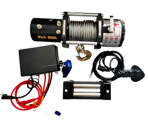 Tời điện 24V 6000LBS nâng 650kg kéo ngang 2700kg