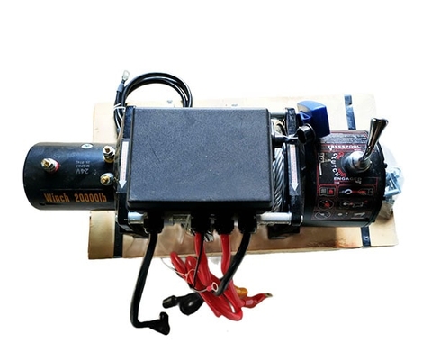 Tời điện 24V 20000LBS nâng 2000kg kéo ngang 9090kg