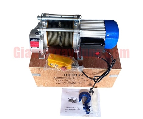 Tời điện đa năng Kento KCD750-1500 220V 50m 35 mét/phút