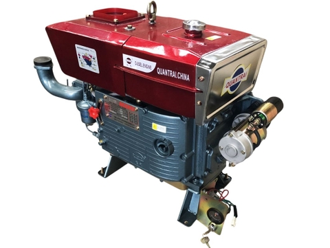 Máy nổ Diesel QuanTrai D24 S1115D nước đề