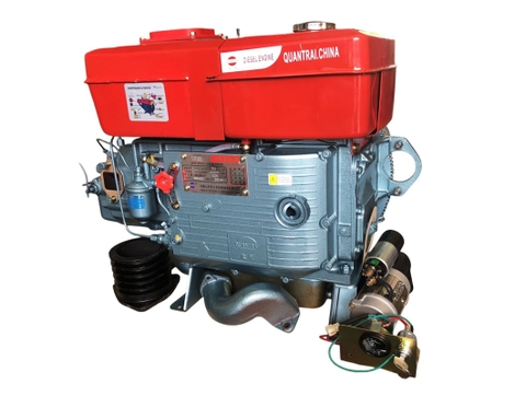 Máy nổ Diesel QuanTrai D30 S1130D nước đề
