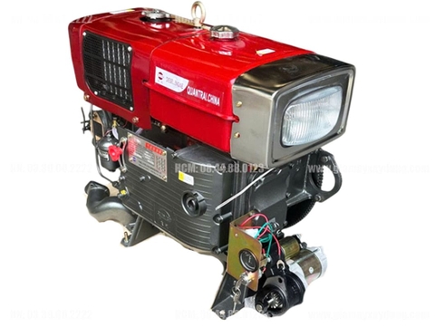 Máy nổ Diesel QuanTrai D35 S1135ND gió đề
