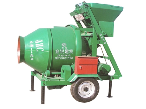 Máy trộn bê tông JZC400 gầu trượt