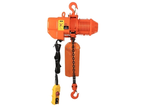 Pa lăng xích điện cố định 1 phase 1 tấn 6m 6.8 mét/phút 220V