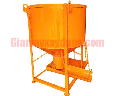 Phễu đổ bê tông 1.2 khối có máng xoay