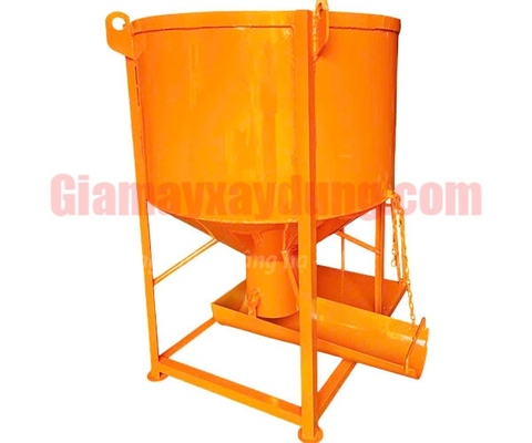 Phễu đổ bê tông 1.5 khối có máng xoay