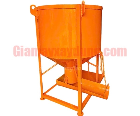 Phễu đổ bê tông 1 khối có máng xoay