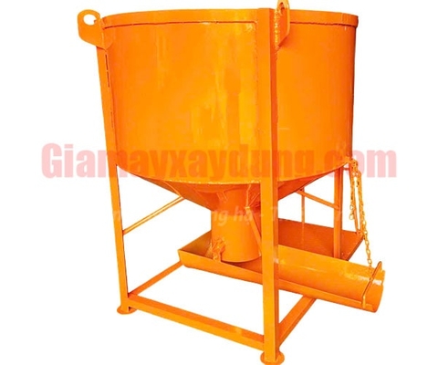 Phễu đổ bê tông 2 khối có máng xoay