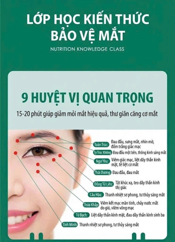 Chăm bấm huyệt vùng mắt có tác dụng gì