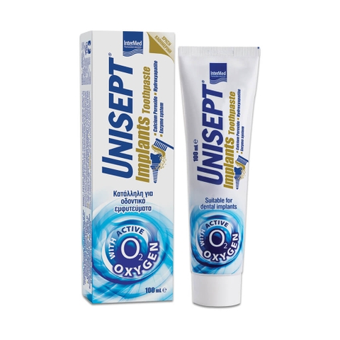 Kem đánh răng Unisept Implants chăm sóc răng implant chuyên dụng (100ml)
