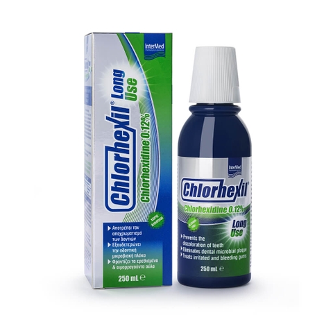 Nước súc miệng Chlorhexil Long Use 0.12% bảo vệ nướu toàn diện (250ml)