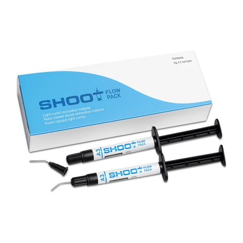 Shoot Flow Pack vật liệu composite trong thẩm mỹ nha khoa (2 tuýp)