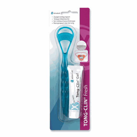 Tong-Clin Fresh bộ chăm sóc lưỡi giúp loại bỏ mảng bám và duy trì hơi thở thơm mát