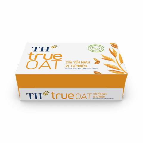 THÙNG 48 HỘP SỮA YẾN MẠCH VỊ TỰ NHIÊN TH TRUE OAT 1L