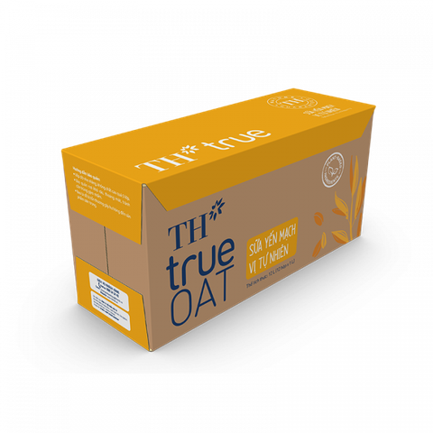 THÙNG 12 HỘP SỮA YẾN MẠCH VỊ TỰ NHIÊN TH TRUE OAT 1L