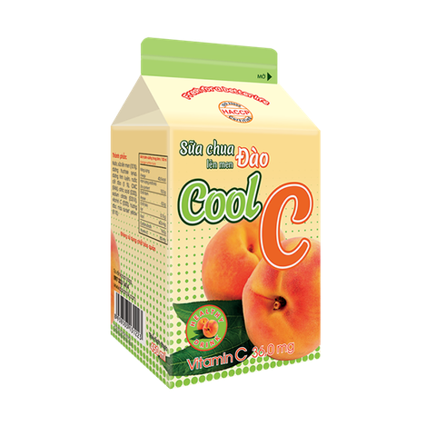 Thức Uống Sữa Chua Lên Men Đào Cool C 450ml