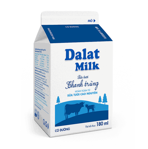 Sữa Tươi Thanh Trùng Có Đường 180ml
