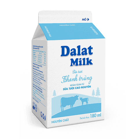 Sữa Tươi Thanh Trùng Nguyên Chất 180ml