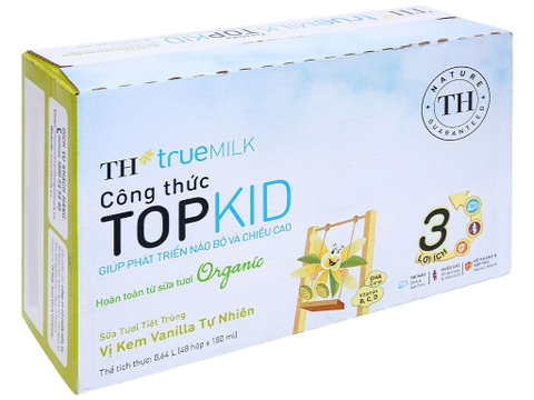 STTT TOPKID VANILLA ORGANIC 180MLX48