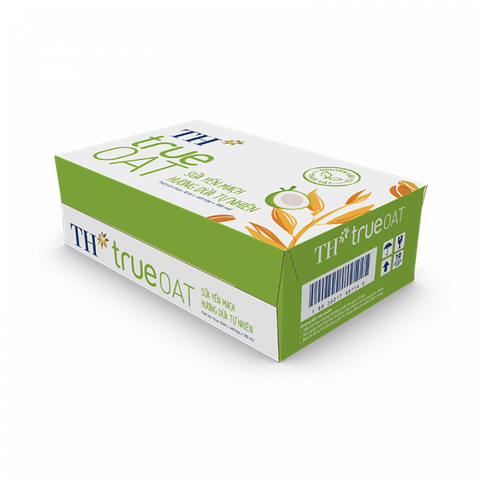 THÙNG 48 HỘP SỮA YẾN MẠCH HƯƠNG DỪA TỰ NHIÊN TH TRUE OAT 180 ML