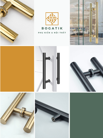 Tay nắm cửa gỗ/kính