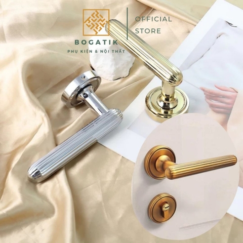 Khóa cửa phân thể, tay nắm cửa phòng ROGER, phong cách Bắc Âu tối giản hiện đại
