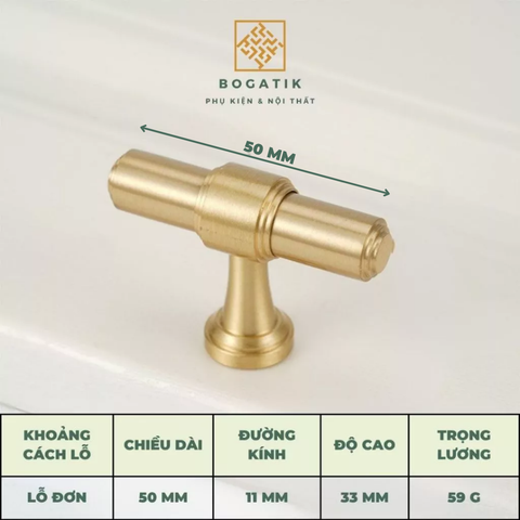 Tay nắm tủ ĐỒNG THAU, tay nắm tủ quần áo tủ bếp phong cách hiện đại sang trọng đẳng cấp DT817