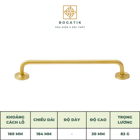 Tay nắm cửa tủ ngăn kéo, núm tay nắm tủ bếp hình tròn màu vàng chất liệu đồng thau DT815