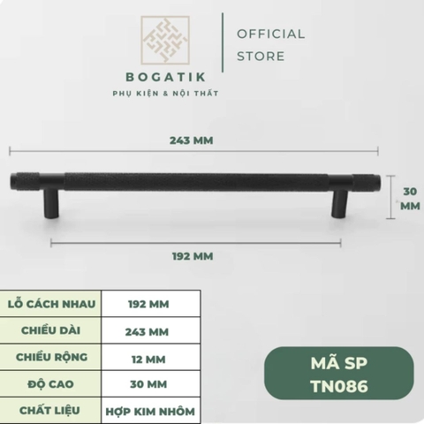 Tay nắm cửa tủ ngăn kéo, tay nắm tủ bếp chữ T hợp kim nhôm màu đen, vàng kim hiện đại mã TN08