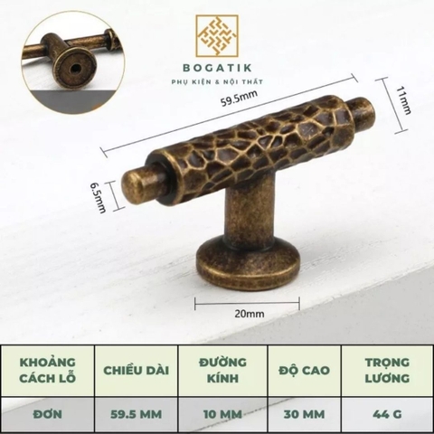 Tay nắm cửa tủ, tay nắm tủ màu Vintage, cổ điển cao cấp hợp kim kẽm siêu bền