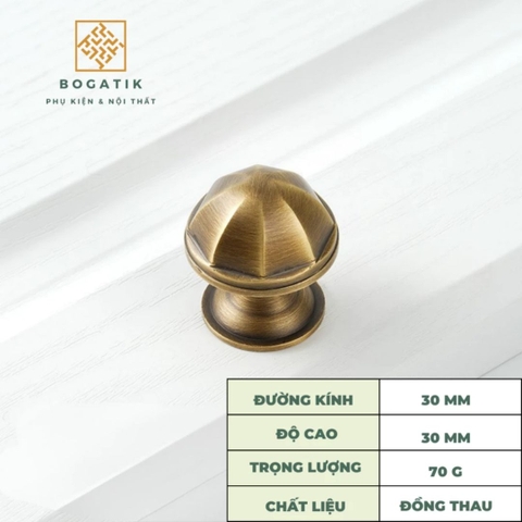 Tay nắm cửa tủ ĐỒNG THAU, tay nắm tủ quần áo, tủ bếp cao cấp màu đồng cổ DT812