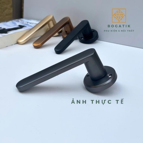 Khoá cửa tay gạt tay nắm cửa gỗ MIKI hợp kim nhôm phong cách hiện đại và chất lượng cao