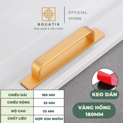 Tay nắm cửa tủ ngăn kéo tay nắm tủ bếp dùng keo dính không bắt vít đục lỗ tiện lợi hợp kim nhôm chất lượng tốt