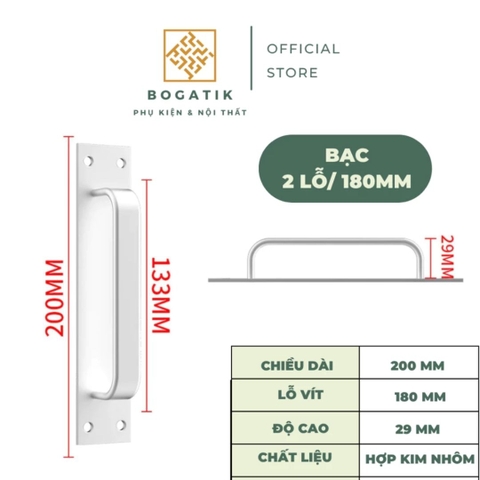 Tay nắm cửa ngăn kéo tay nắm cửa kéo chất liệu hợp kim nhôm sơn tĩnh điện bắt vít chất lượng cao