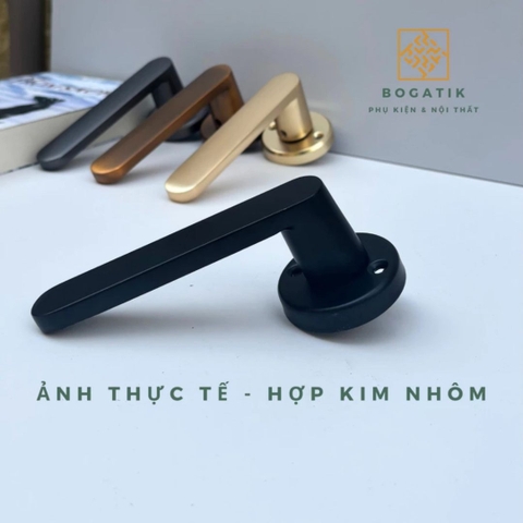 Khoá cửa tay gạt tay nắm cửa gỗ MIKI hợp kim nhôm phong cách hiện đại và chất lượng cao