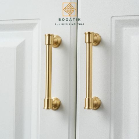 Tay nắm cửa tủ ngăn kéo, tay nắm tủ bếp chất liệu đồng thau cao cấp nhiều mẫu mã kích thước DT02